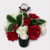 Christmas grave pot with santa
