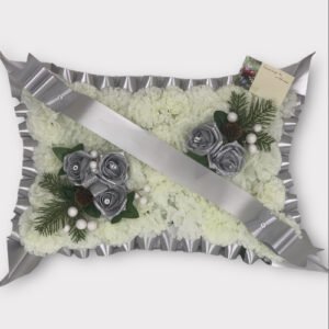 funeral pillow wreath Christmas