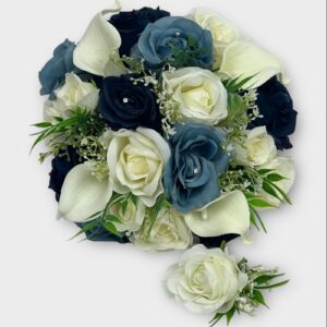 Wedding Bouquet mixed blues