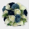 Brides Posy Bouquet mixed blues