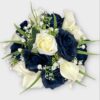 Brides posy navy roses with lilies