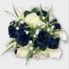 Silk Brides Posy Bouquet navy