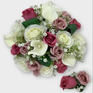 Wedding flowers pink and cerise
