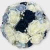 Wedding bouquets blue and navy