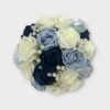 Wedding bouquets blue and navy